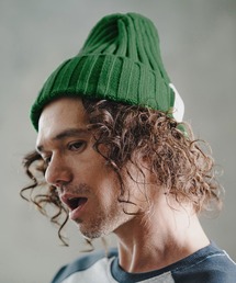 GLIMCLAP（グリムクラップ）の「mko13726-Wide Rib Knit Beanie ニットビーニー(211-010-gla-cg)（ニットキャップ/ビーニー）」