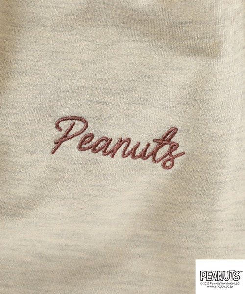 PEANUTS（ピーナッツ）の「PEANUTS WALK柄ミニ裏毛ハーフパンツ（その他パンツ・メンズ・チャコール/ピンクベージュ/オートミール・L/M/LL）」の10枚目の写真