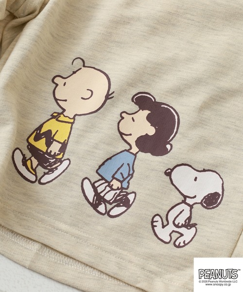 PEANUTS（ピーナッツ）の「PEANUTS WALK柄ミニ裏毛ハーフパンツ（その他パンツ・メンズ・チャコール/ピンクベージュ/オートミール・L/M/LL）」の11枚目の写真