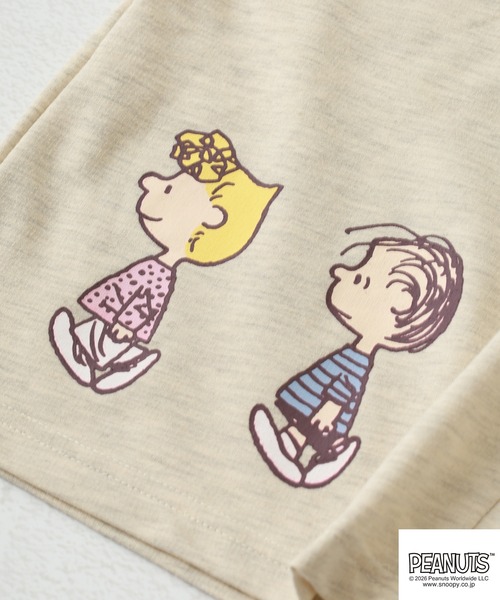 PEANUTS（ピーナッツ）の「PEANUTS WALK柄ミニ裏毛ハーフパンツ（その他パンツ・メンズ・チャコール/ピンクベージュ/オートミール・L/M/LL）」の12枚目の写真