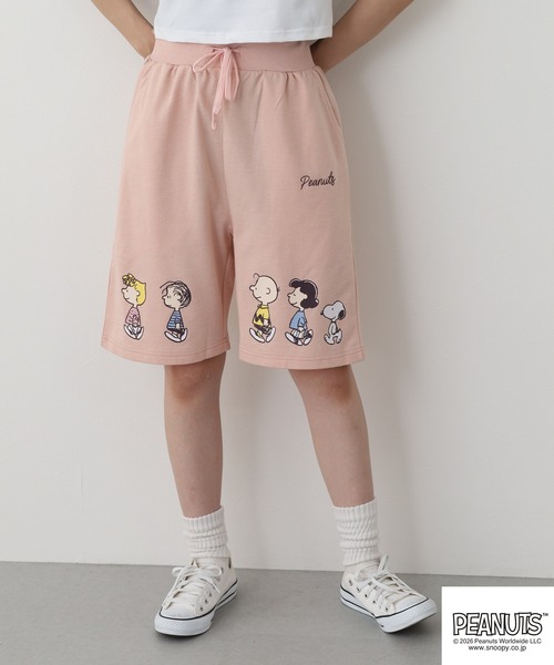 PEANUTS（ピーナッツ）の「PEANUTS WALK柄ミニ裏毛ハーフパンツ（その他パンツ・メンズ・チャコール/ピンクベージュ/オートミール・L/M/LL）」の19枚目の写真