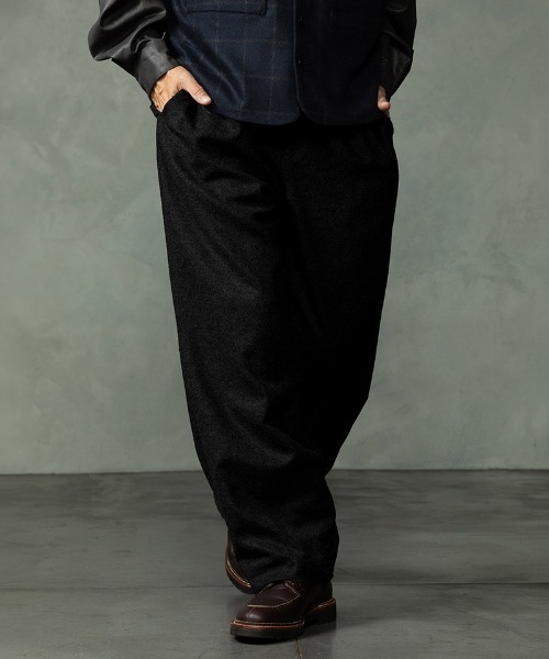 EGO TRIPPING(エゴトリッピング)の「mp15253-WOOLBASTE TROUSERS ウールパンツ(626752)(その他パンツ・メンズ・ブラック/チャコールグレー・29/31/33)」の8枚目の写真