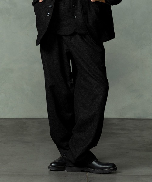 EGO TRIPPING(エゴトリッピング)の「mp15253-WOOLBASTE TROUSERS ウールパンツ(626752)(その他パンツ・メンズ・ブラック/チャコールグレー・29/31/33)」の9枚目の写真