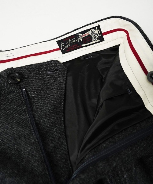 EGO TRIPPING(エゴトリッピング)の「mp15253-WOOLBASTE TROUSERS ウールパンツ(626752)(その他パンツ・メンズ・ブラック/チャコールグレー・29/31/33)」の5枚目の写真