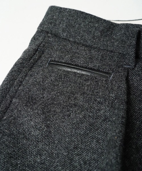 EGO TRIPPING(エゴトリッピング)の「mp15253-WOOLBASTE TROUSERS ウールパンツ(626752)(その他パンツ・メンズ・ブラック/チャコールグレー・29/31/33)」の6枚目の写真