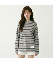 パッチポイントストライプルーズフィットTシャツ(WC3LTF4)