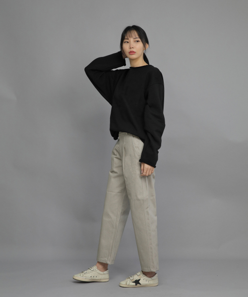 SAINTCREW（セントクルー）の「ヘビーテリーグランジスウェットシャツ HGS-802 ブラック（スウェット・メンズ・その他・LARGE/MEDIUM/X-LARGE）」の7枚目の写真