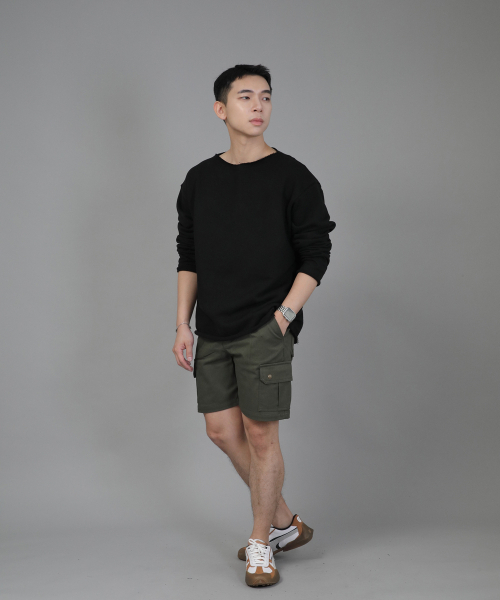 SAINTCREW（セントクルー）の「ヘビーテリーグランジスウェットシャツ HGS-802 ブラック（スウェット・メンズ・その他・LARGE/MEDIUM/X-LARGE）」の8枚目の写真