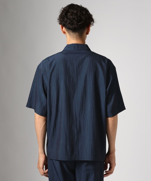 BAYFLOW（ベイフロー）の「【接触冷感】クールヘザーブラッシュシャツ[セットアップ可]（シャツ/ブラウス・メンズ・ネイビー/ブラウン系その他・MEDIUM/LARGE）」の17枚目の写真
