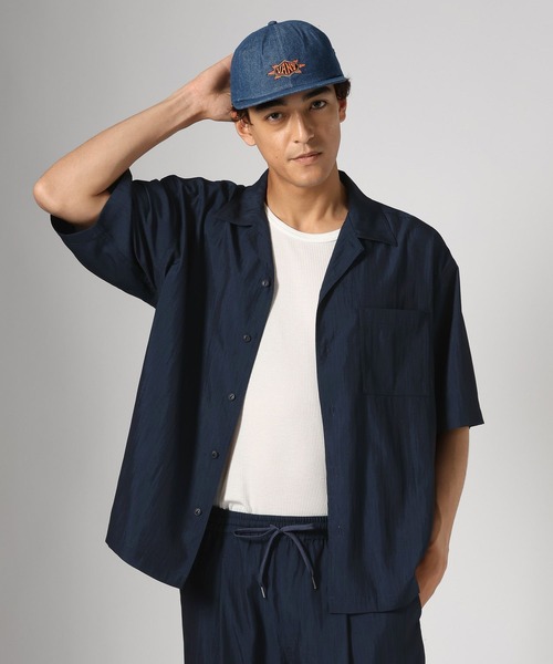 BAYFLOW（ベイフロー）の「【接触冷感】クールヘザーブラッシュシャツ[セットアップ可]（シャツ/ブラウス・メンズ・ネイビー/ブラウン系その他・MEDIUM/LARGE）」の12枚目の写真
