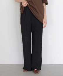 【CLEIO】リンクルカーブブーツカットパンツ WRINKLE CURVE BOOTCUT PANTS