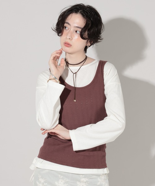 GEORGE'S(ジョージズ)の「UtilityロンT(Tシャツ/カットソー・レディース・レッド/グレー/ホワイト/ブラウン・FREE)」の10枚目の写真