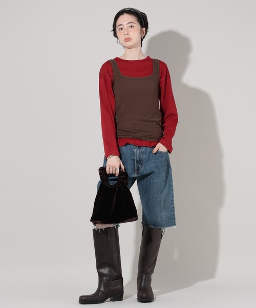 GEORGE'S(ジョージズ)の「UtilityロンT(Tシャツ/カットソー・レディース・レッド/グレー/ホワイト/ブラウン・FREE)」の20枚目の写真