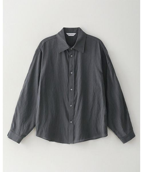 BLUESUNFLOWER（ブルーサンフラワー）の「ソフトシアシャツ[ブラック]（シャツ/ブラウス・メンズ・ブラック・MEDIUM/LARGE）」の15枚目の写真