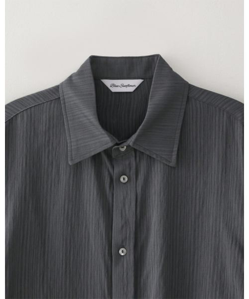 BLUESUNFLOWER（ブルーサンフラワー）の「ソフトシアシャツ[ブラック]（シャツ/ブラウス・メンズ・ブラック・MEDIUM/LARGE）」の3枚目の写真