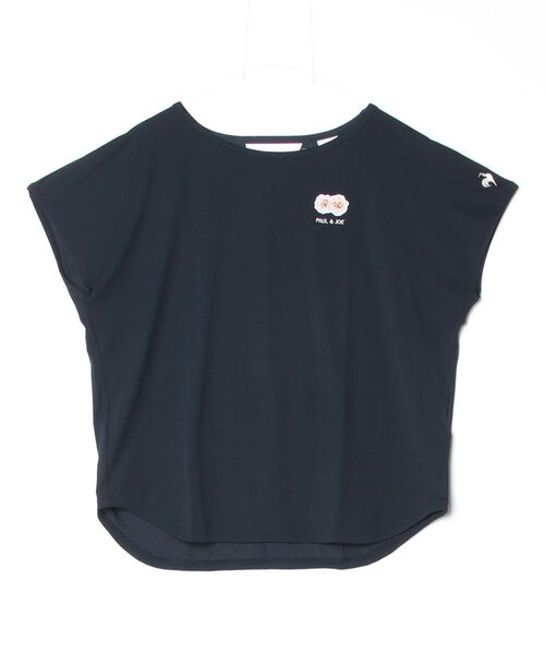 le coq sportif（ルコックスポルティフ）の「PJコラボシアーニット半袖Tシャツ（Tシャツ/カットソー・レディース・ネイビー/グリーン/ピンク・XL/S/L/M）」の2枚目の写真