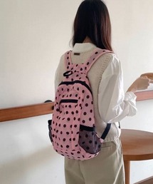 コンパクト軽量ドットデザインリュック