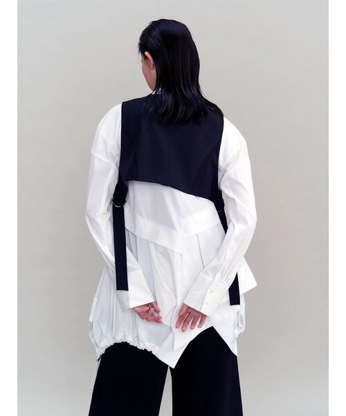 UN3D.(アンスリード)の「ASYMMETRY MIX VEST / アシンメトリーミックスベスト(その他トップス・レディース・グレー/その他1/ブラック・36/38)」の20枚目の写真