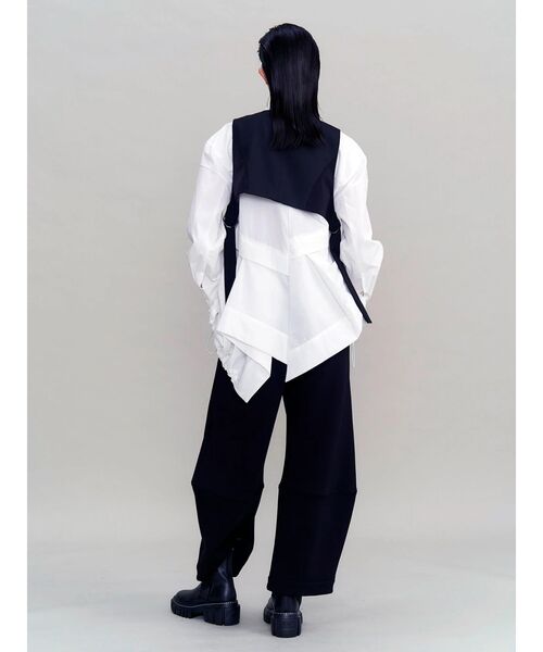 UN3D.(アンスリード)の「ASYMMETRY MIX VEST / アシンメトリーミックスベスト(その他トップス・レディース・グレー/その他1/ブラック・36/38)」の22枚目の写真