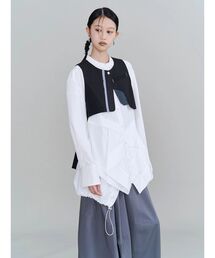 W FACE TOPSTITCHED FRILL TOPS（その他トップス）｜CLANE（クラネ）の