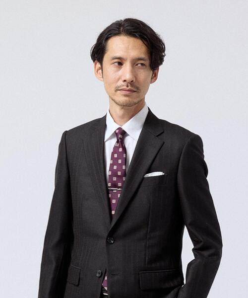 TAKEO KIKUCHI(タケオキクチ)の「ヴィンテージスクエア小紋ネクタイ(ネクタイ・メンズ・ブラウン系5/ワイン系1/グリーン系その他5・00)」の16枚目の写真