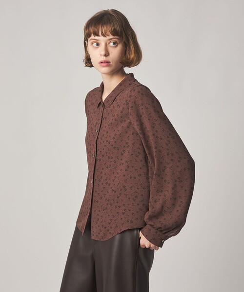 Steven Alan（スティーブンアラン）の「＜Steven Alan＞ドット フラワー ブラウス（シャツ/ブラウス・レディース・ダークブラウン/ネイビー・S/M）」の2枚目の写真