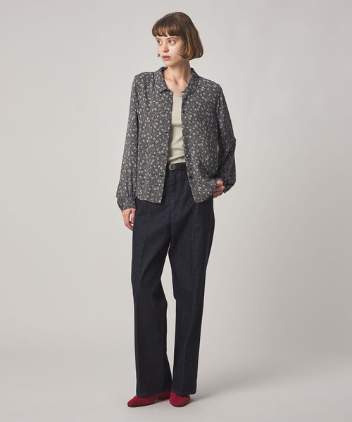 Steven Alan（スティーブンアラン）の「＜Steven Alan＞ドット フラワー ブラウス（シャツ/ブラウス・レディース・ダークブラウン/ネイビー・S/M）」の4枚目の写真