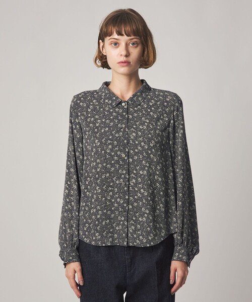 Steven Alan（スティーブンアラン）の「＜Steven Alan＞ドット フラワー ブラウス（シャツ/ブラウス・レディース・ダークブラウン/ネイビー・S/M）」の8枚目の写真