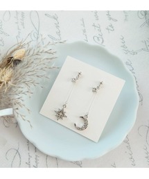 【なつ房】星×月(R) ピアス(MA)