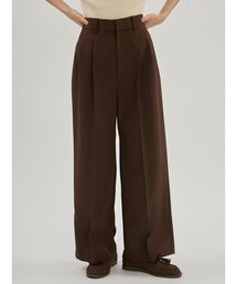 【UVカット】【防シワ】ドライタッチ2タックワイドパンツ