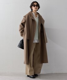 ストール付リバーコート