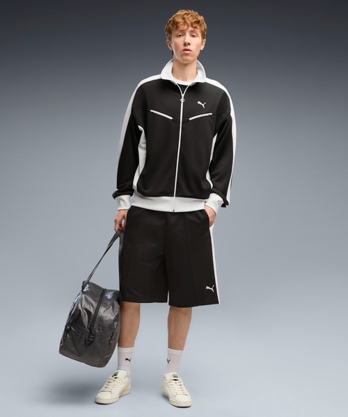 PUMA(プーマ)の「PUMA プーマ メンズ T7 バギー ショーツ 9インチ(その他パンツ・メンズ・ブラック×レッド/グレー・X-LARGE/LARGE/MEDIUM/SMALL)」の2枚目の写真
