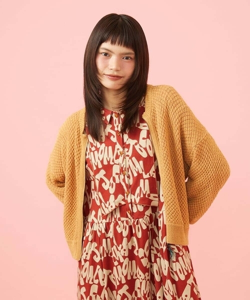 Jocomomola(ホコモモラ)の「Punteado ジップニットカーディガン(カーディガン/ボレロ・レディース・ブルー/オレンジ・40)」の10枚目の写真