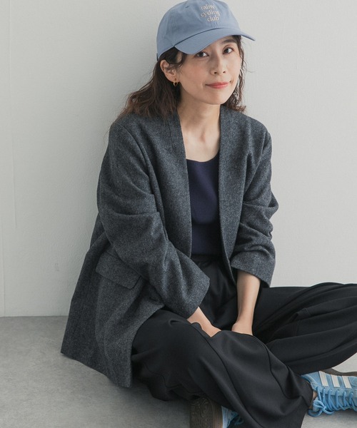 URBAN RESEARCH DOORS(アーバンリサーチドアーズ)の「ツイードノーカラージャケット(ノーカラージャケット・レディース・ブラウン系その他/チャコールグレー・FREE)」の1枚目の写真