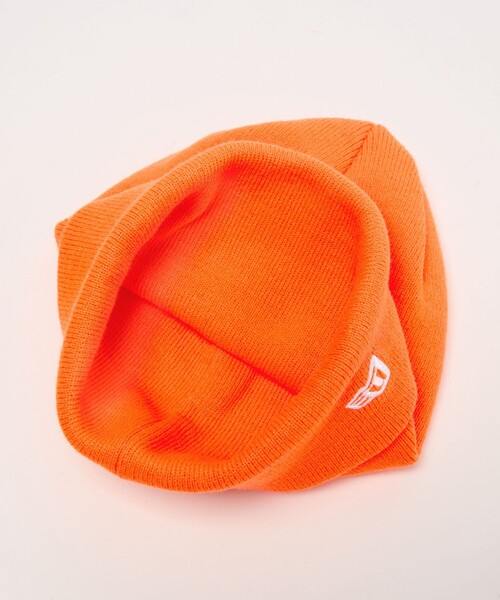 CITEN(シテン)の「<NEWERA×CITEN>カフニット(ニットキャップ/ビーニー・メンズ・ブラック/オレンジ・FREE)」の4枚目の写真