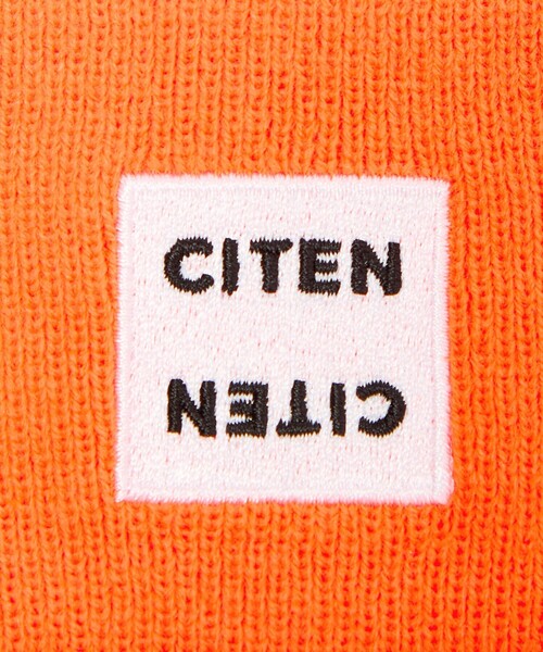 CITEN(シテン)の「<NEWERA×CITEN>カフニット(ニットキャップ/ビーニー・メンズ・ブラック/オレンジ・FREE)」の6枚目の写真