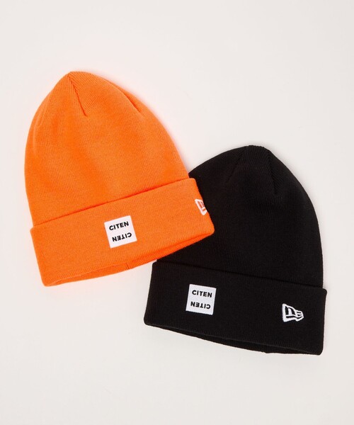 CITEN(シテン)の「<NEWERA×CITEN>カフニット(ニットキャップ/ビーニー・メンズ・ブラック/オレンジ・FREE)」の9枚目の写真