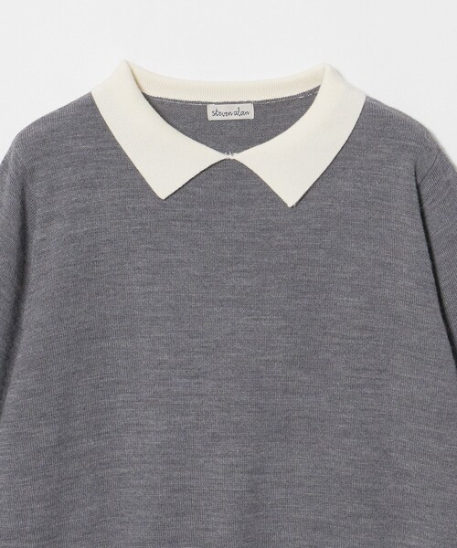 Steven Alan(スティーブンアラン)の「<Steven Alan>ウール ミックス ポロカラー ニット(ニット/セーター・レディース・ベージュ/グレー系・FREE)」の19枚目の写真