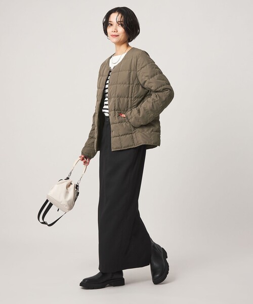 TAION(タイオン)の「【別注】<TAION> ボタン ショート ダウン(ダウンジャケット/コート・レディース・ブラック/ナチュラル/モカ・L/M)」の6枚目の写真