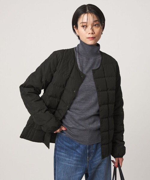 TAION(タイオン)の「【別注】<TAION> ボタン ショート ダウン(ダウンジャケット/コート・レディース・ブラック/ナチュラル/モカ・L/M)」の8枚目の写真