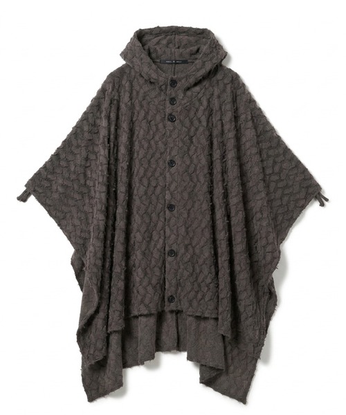 NO ID.(ノーアイディ)の「【NO ID.】Hooded Poncho / フーデッド ポンチョ(ポンチョ・メンズ・その他23/グレー/ブラック・ONE)」の5枚目の写真