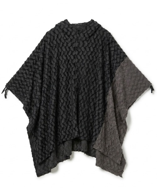 NO ID.(ノーアイディ)の「【NO ID.】Hooded Poncho / フーデッド ポンチョ(ポンチョ・メンズ・その他23/グレー/ブラック・ONE)」の7枚目の写真