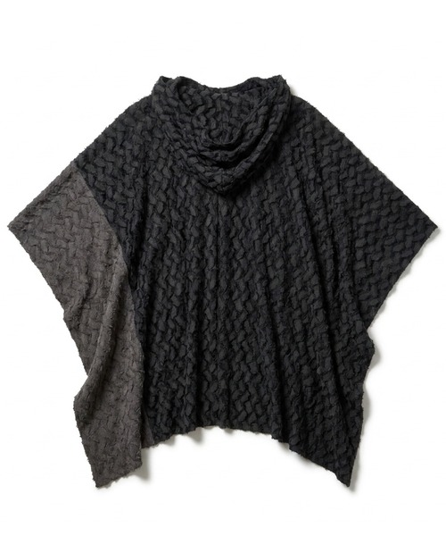 NO ID.(ノーアイディ)の「【NO ID.】Hooded Poncho / フーデッド ポンチョ(ポンチョ・メンズ・その他23/グレー/ブラック・ONE)」の10枚目の写真