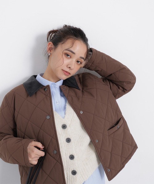 N.(N. Natural Beauty Basic)(エヌエヌナチュラルビューティーベーシック)の「キルティングブルゾン(ブルゾン・レディース・ベージュ系その他/ブラック系その他2/ブラウン系その他・MEDIUM/SMALL)」の2枚目の写真