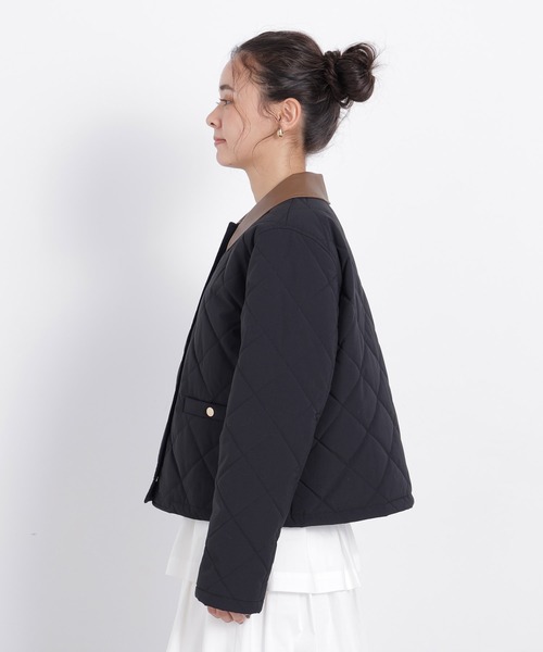 N.(N. Natural Beauty Basic)(エヌエヌナチュラルビューティーベーシック)の「キルティングブルゾン(ブルゾン・レディース・ベージュ系その他/ブラック系その他2/ブラウン系その他・MEDIUM/SMALL)」の11枚目の写真