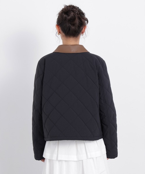 N.(N. Natural Beauty Basic)(エヌエヌナチュラルビューティーベーシック)の「キルティングブルゾン(ブルゾン・レディース・ベージュ系その他/ブラック系その他2/ブラウン系その他・MEDIUM/SMALL)」の12枚目の写真