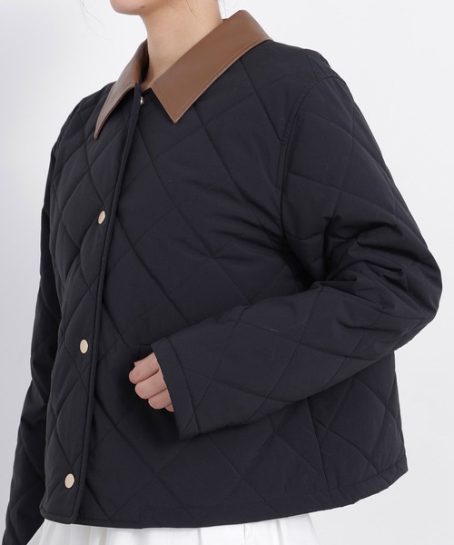 N.(N. Natural Beauty Basic)(エヌエヌナチュラルビューティーベーシック)の「キルティングブルゾン(ブルゾン・レディース・ベージュ系その他/ブラック系その他2/ブラウン系その他・MEDIUM/SMALL)」の14枚目の写真