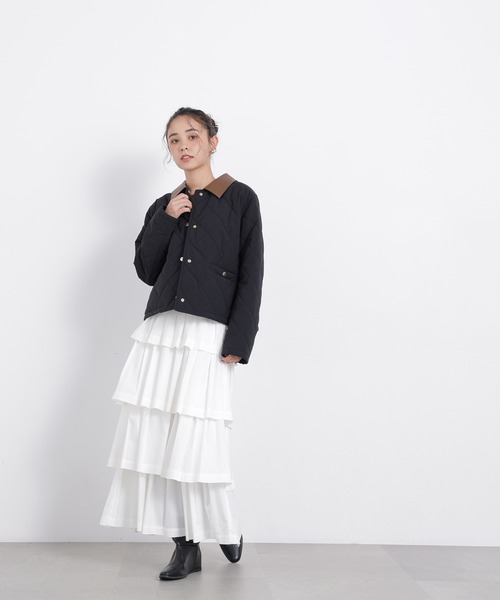 N.(N. Natural Beauty Basic)(エヌエヌナチュラルビューティーベーシック)の「キルティングブルゾン(ブルゾン・レディース・ベージュ系その他/ブラック系その他2/ブラウン系その他・MEDIUM/SMALL)」の4枚目の写真