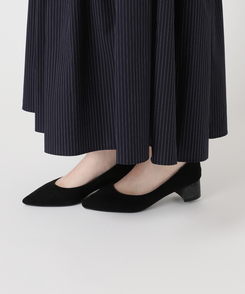 journal standard L'essage（ジャーナルスタンダードレサージュ）の「SIDOGRASストライプ/デシンマキシワンピース（ワンピース・レディース・ブラック系その他/ブラック・FREE）」の6枚目の写真