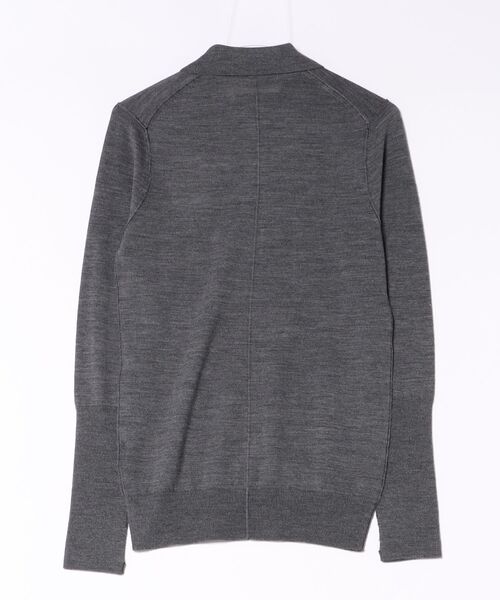 ALLSAINTS（オールセインツ）の「MARTEL MERINO WOOL KNITTED POLO SHIRT | MARTEL メリノ ウール ニット ポロ シャツ（ポロシャツ・レディース・グレー系その他・L/XS/S/M）」の8枚目の写真